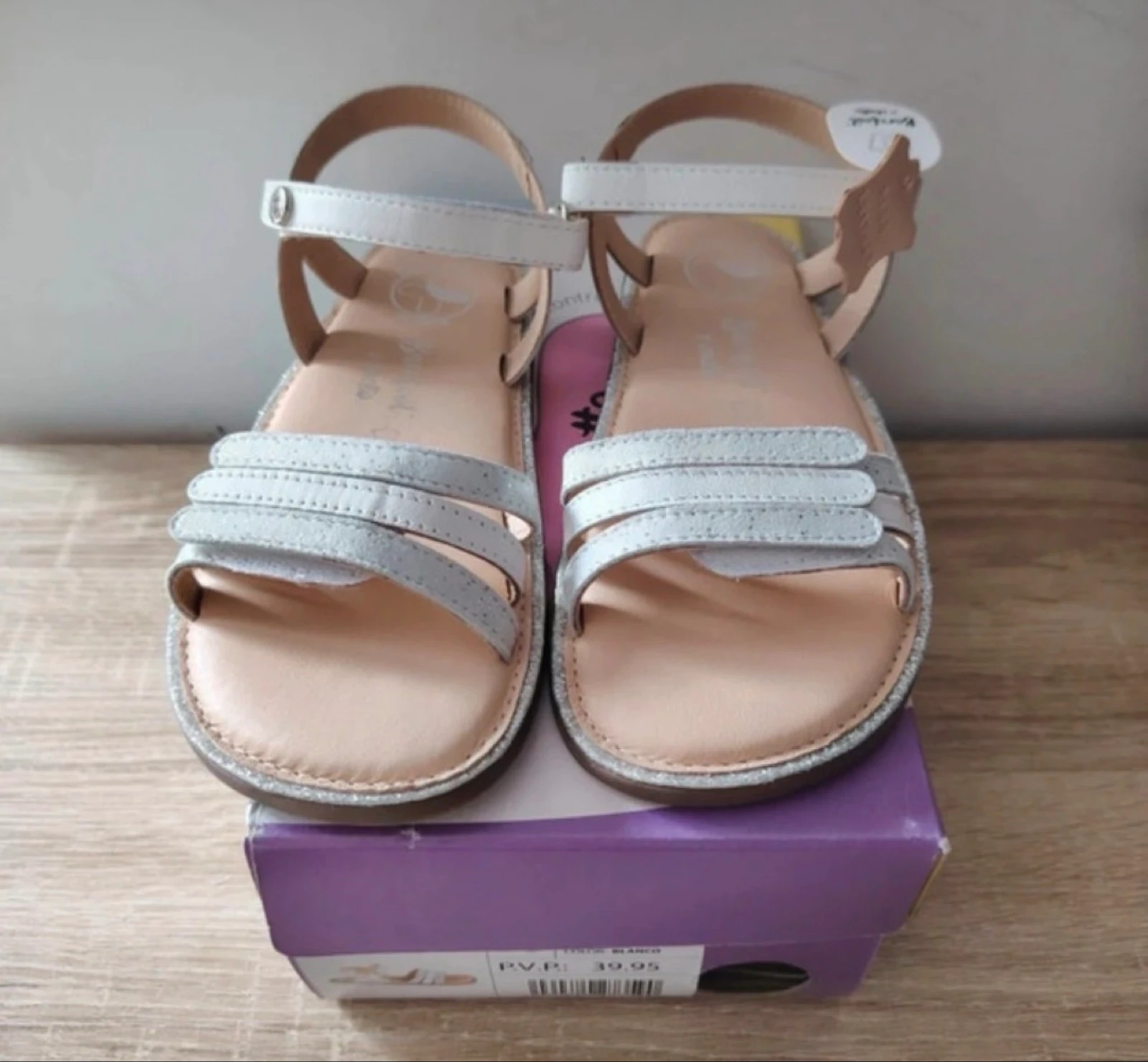 Sandalias respetuosas Chetto Barefoot blancas Talla 33 NUEVAS